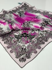 BALSE SURA İPEK EŞARP FUŞYA PEMBE 5016-1