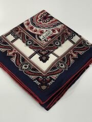 BALSE SURA İPEK EŞARP LACİVERT BORDO 5019-1