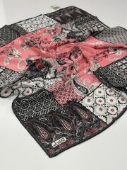 BALSE SURA İPEK EŞARP SİYAH MERCAN 5020-1