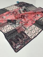 BALSE SURA İPEK EŞARP LACİVERT MERCAN 5020-2