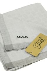AKER MONOGRAM JAKAR EŞARP 6060950-973 AÇIK GRİ