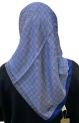 AKER MONOGRAM JAKAR EŞARP 6060950-921 LACİVERT