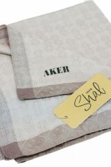 AKER MONOGRAM JAKAR EŞARP 6060950-933 VİZON