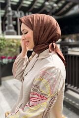 PİERRE CARDİN COTTON EŞARP 1030400-931 KAHVERENGİ