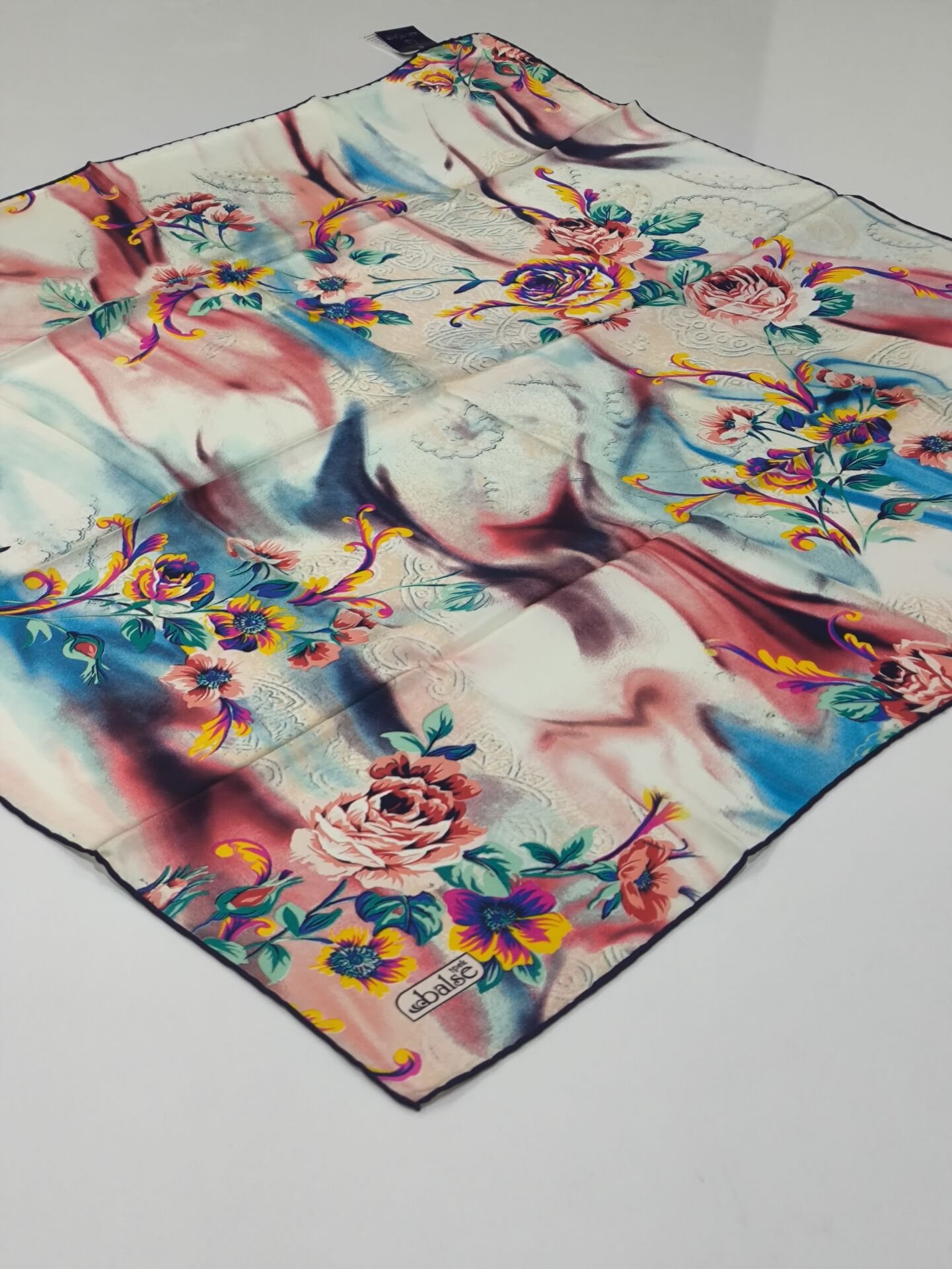 BALSE SURA İPEK EŞARP TURUNCU SARI YEŞİL 5029-4