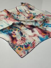 BALSE SURA İPEK EŞARP TURUNCU SARI YEŞİL 5029-4