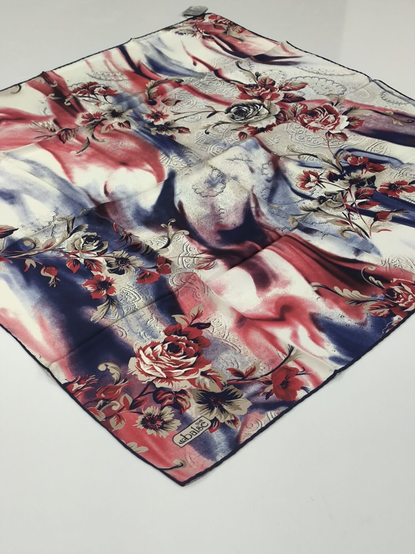 BALSE SURA İPEK EŞARP LACİVERT MERCAN 5029-6