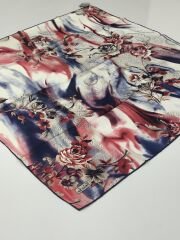 BALSE SURA İPEK EŞARP LACİVERT MERCAN 5029-6