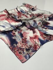 BALSE SURA İPEK EŞARP LACİVERT MERCAN 5029-6