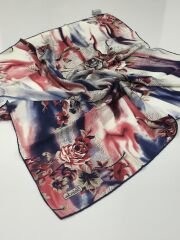 BALSE SURA İPEK EŞARP LACİVERT MERCAN 5029-6