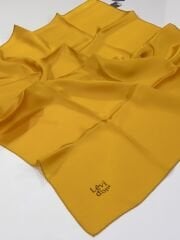 LEVİDOR SURA İPEK EŞARP HARDAL SARI 9001-1