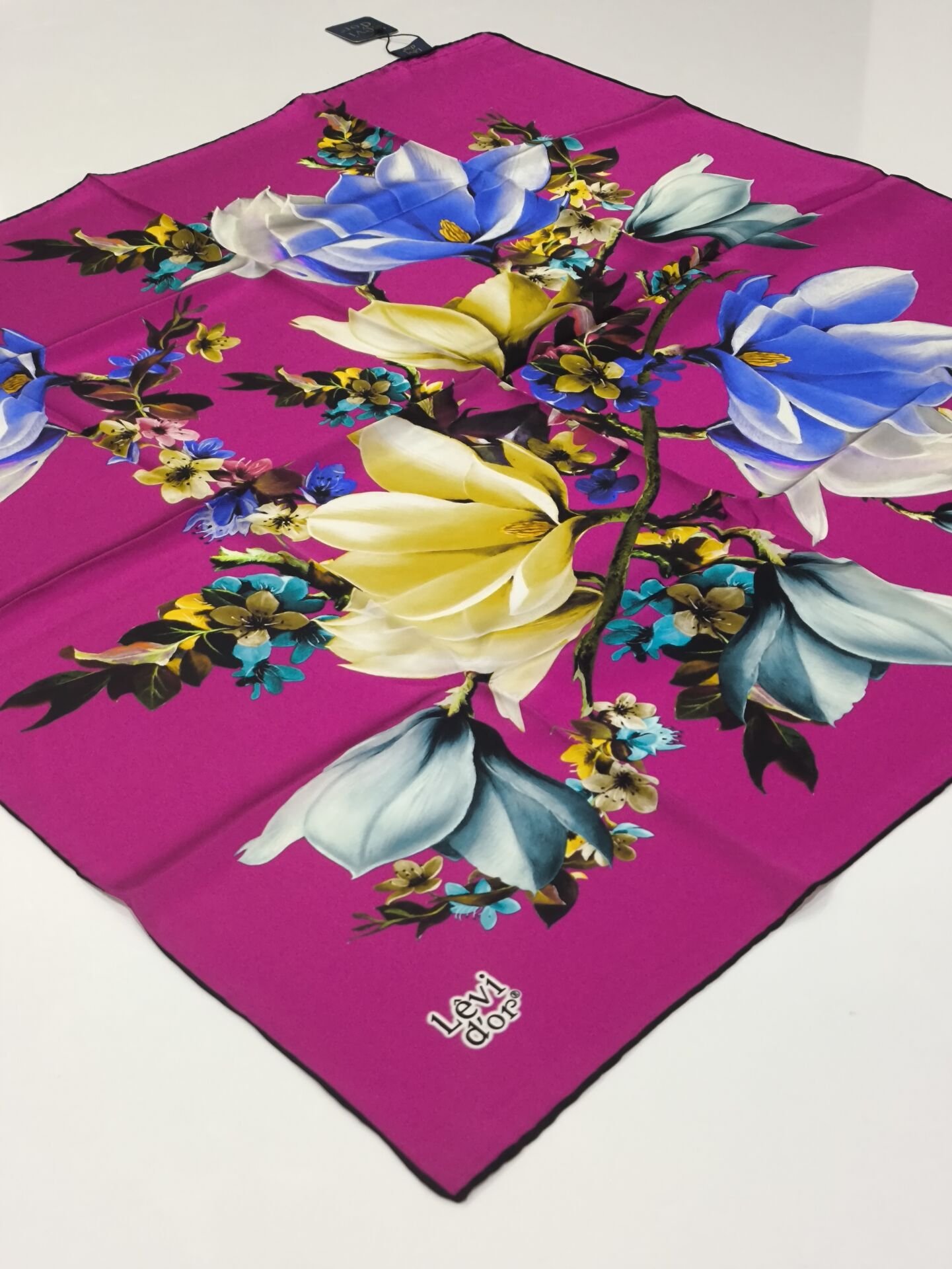 LEVİDOR SURA İPEK EŞARP FUŞYA 9003-1