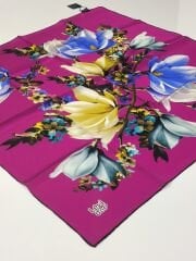 LEVİDOR SURA İPEK EŞARP FUŞYA 9003-1