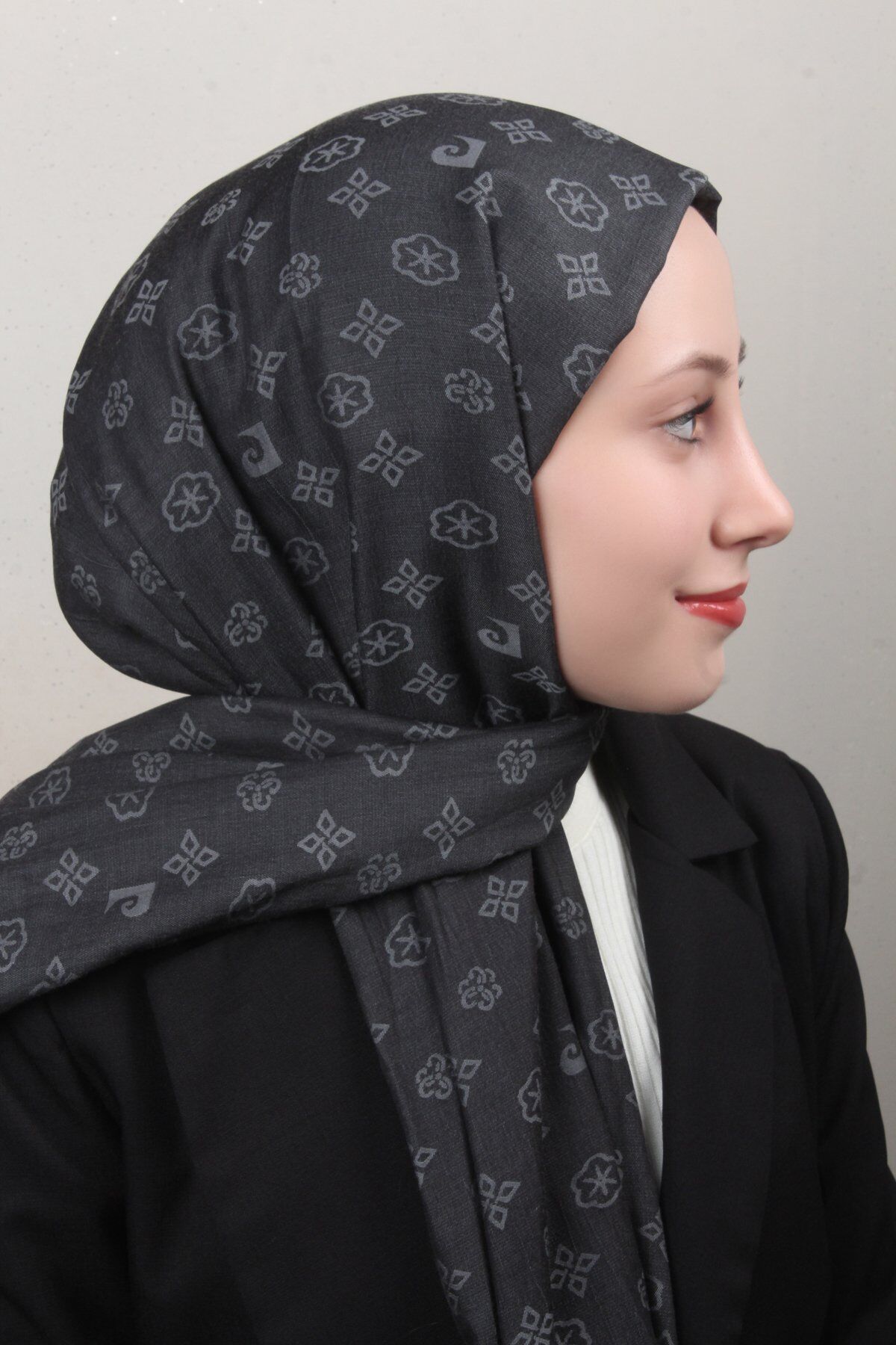 PİERRE CARDİN COTTON ŞAL 1030600-913 SİYAH GRİ