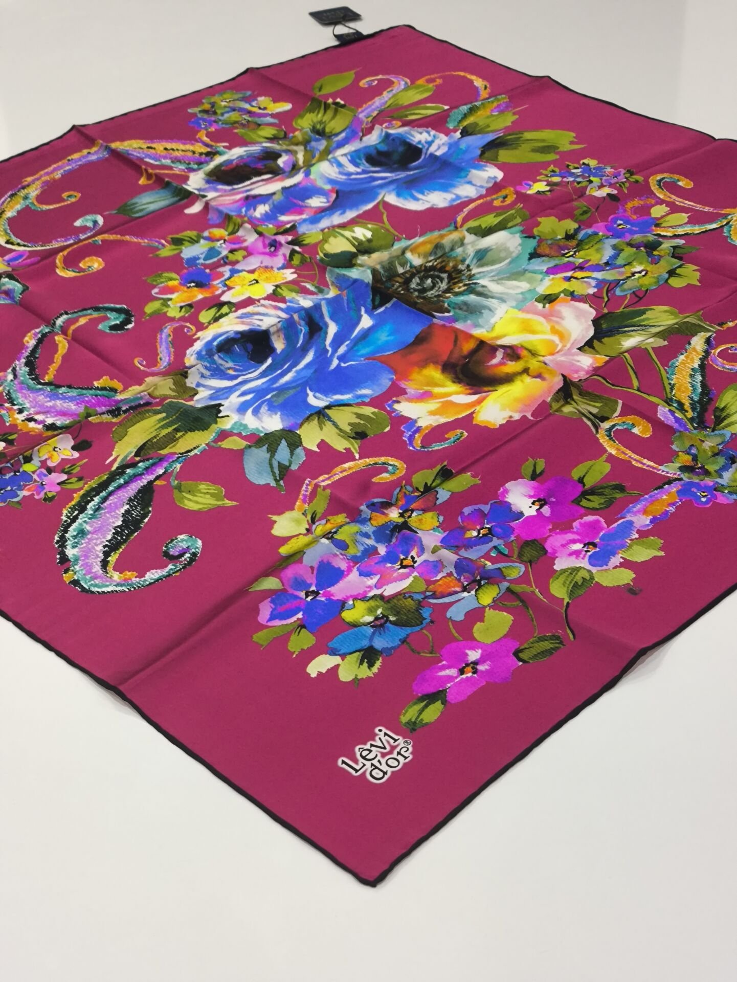 LEVİDOR SURA İPEK EŞARP FUŞYA 9004-1