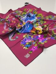 LEVİDOR SURA İPEK EŞARP FUŞYA 9004-1