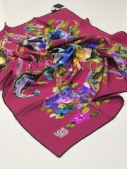 LEVİDOR SURA İPEK EŞARP FUŞYA 9004-1