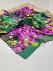 MADAME CARİNA SURA İPEK EŞARP YEŞİL 3012-32