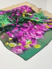 MADAME CARİNA SURA İPEK EŞARP YEŞİL 3012-32