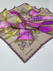 MADAME CARİNA SURA İPEK EŞARP VİZON 3003-52