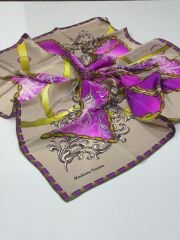 MADAME CARİNA SURA İPEK EŞARP VİZON 3003-52