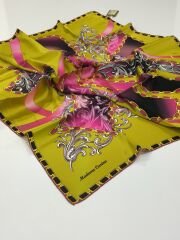 MADAME CARİNA SURA İPEK EŞARP YAĞ YEŞİLİ 3003-01