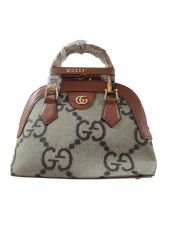 GUCCİ BÜYÜK G DESENLİ BAYAN ÇANTA VİZON TABA