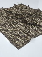 GLAMOURIA NEVA EŞARP LEOPAR DESEN 3 TABA KREM