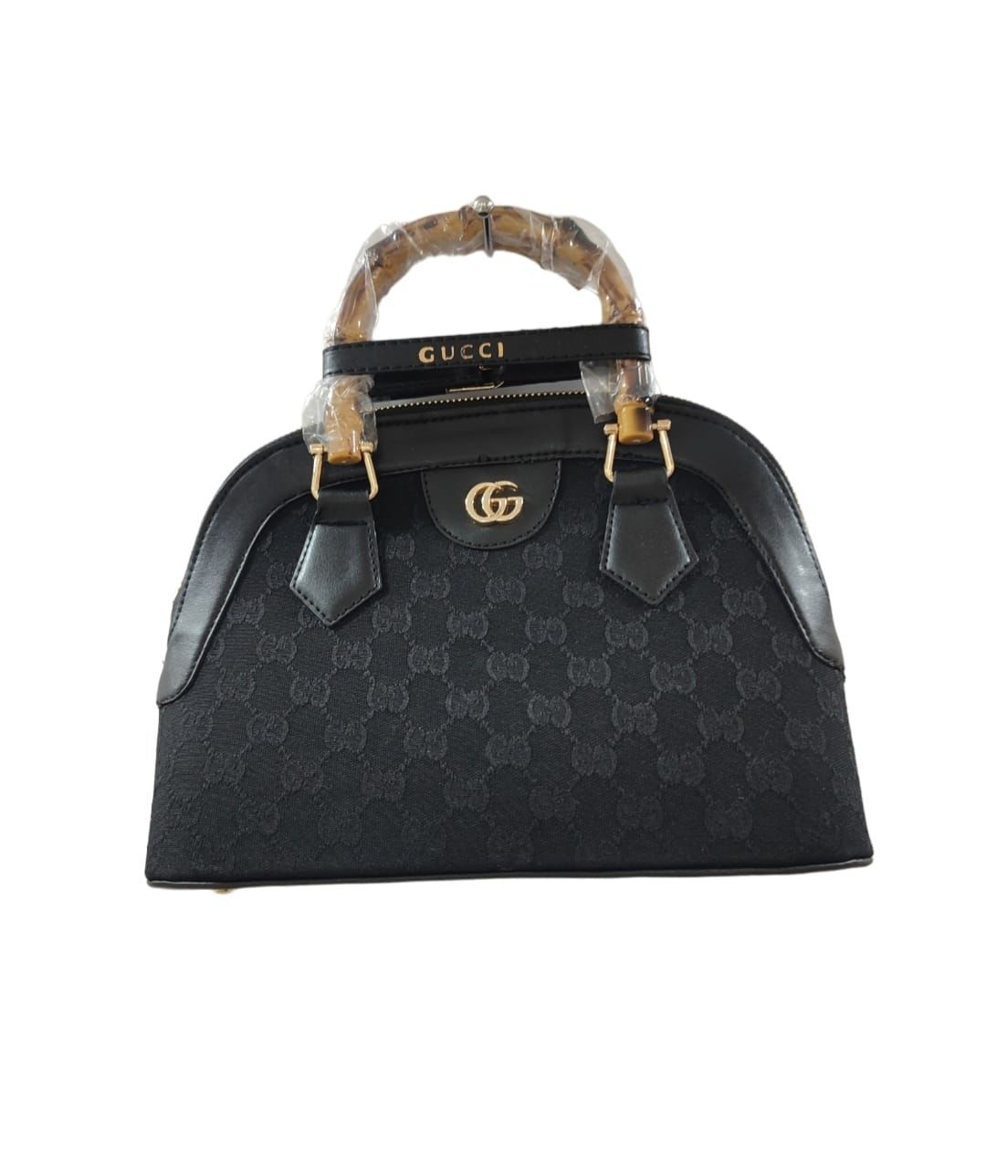 GUCCİ KÜÇÜK G DESENLİ BAYAN ÇANTA  SİYAH ANTRASİT