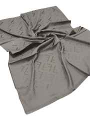 FENDİ F DESEN İPEK JAKARLI ŞAL ACI KAHVE