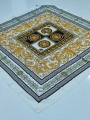 LABUTİK VAROK MODEL TİVİL EŞARP BEYAZ