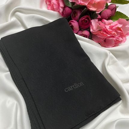 CARDİON JAKARLI ŞAL HOLOGRAM DESEN SİYAH