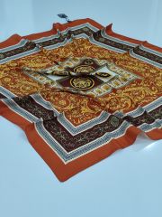LABUTİK VERSACE MODEL TİVİL EŞARP KİREMİT