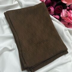 CARDİON JAKARLI ŞAL HOLOGRAM DESEN ACI KAHVE