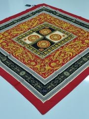 LABUTİK VERSACE MODEL TİVİL EŞARP KIRMIZI