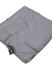 FENDİ F DESEN İPEK JAKARLI ŞAL ANTRASİT