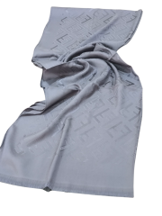 FENDİ F DESEN İPEK JAKARLI ŞAL ANTRASİT