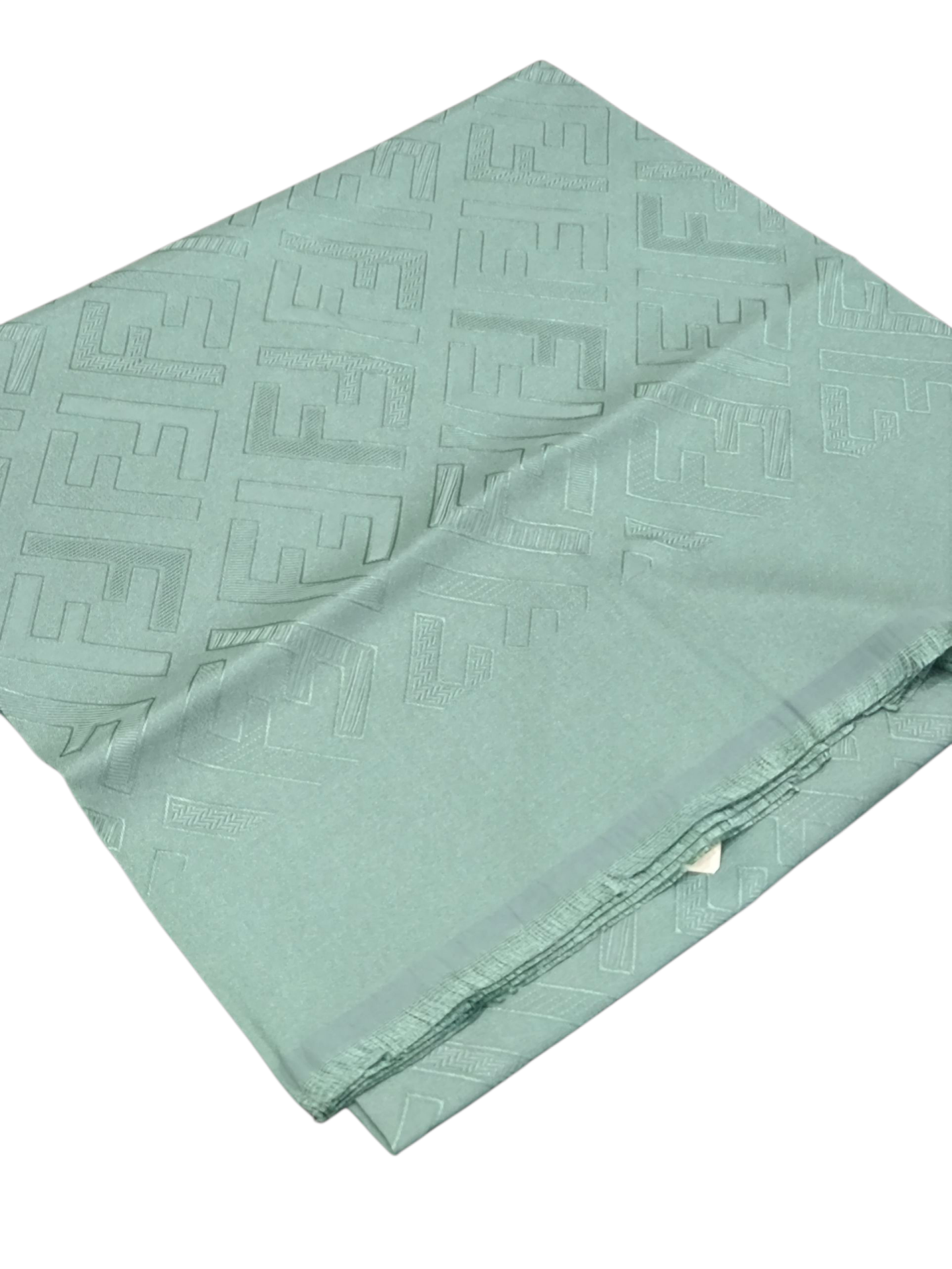 FENDİ F DESEN İPEK JAKARLI ŞAL MİNT YEŞİLİ