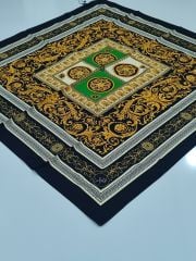 LABUTİK VAROK MODEL TİVİL EŞARP SİYAH BENETTON YEŞİLİ