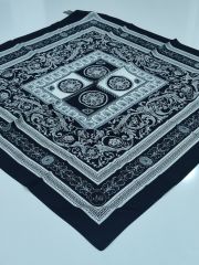 LABUTİK VAROK MODEL TİVİL EŞARP SİYAH GRİ