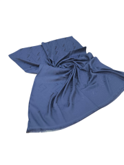 FENDİ F DESEN İPEK JAKARLI ŞAL LACİVERT