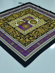 LABUTİK VAROK  MODEL TİVİL EŞARP SİYAH MOR