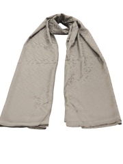 FENDİ F DESEN  MAT  İPEK JAKARLI ŞAL AÇIK KAHVERENGİ