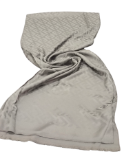 FENDİ F DESEN  MAT  İPEK JAKARLI ŞAL AÇIK KAHVERENGİ