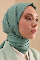 CARDİON JAKARLI ŞAL HOLOGRAM DESEN MİNT YEŞİLİ