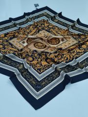 LABUTİK VAROK MODEL TİVİL EŞARP SİYAH SOLUK  SARI