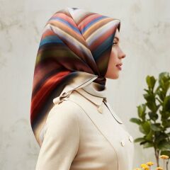 ARMİNE SURA İPEK EŞARP NOSTALJİ  8237-02