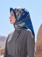 ARMİNE SURA İPEK EŞARP NOSTALJİ  9015-01