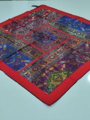 SİLKHOME KİLİM  DESEN  TİVİL EŞARP KIRMIZI