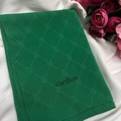 CARDİON JAKARLI ŞAL MONOGRAM DESEN BENETTON YEŞİLİ
